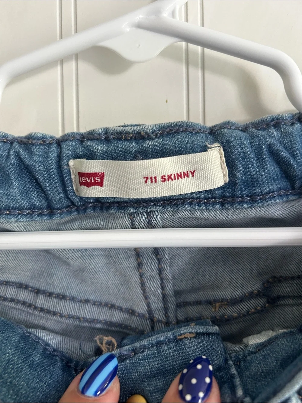 Blue Boys Stretch Skinny Jeans